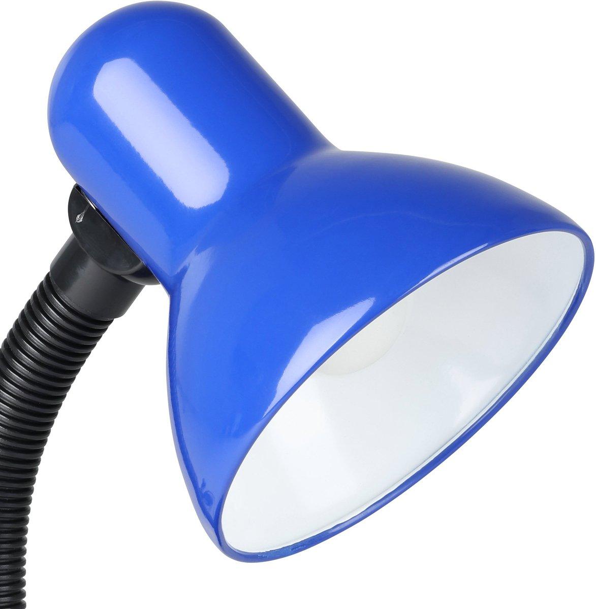 Tischleuchte E27 1x60W blau BASIC