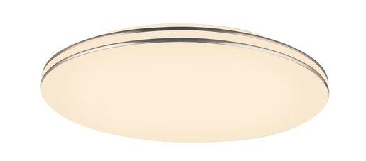 Deckenleuchte PIERRE weiß opal Chromring 1xLED 24W 1800lm 3000K
