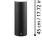 Sockelleuchte LED 1x11W 950lm 3000K H:45cm IP65 schwarz MELZO