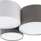 Deckenleuchte PASTORE E27 3x60W anthrazit-braun/grau/weiß