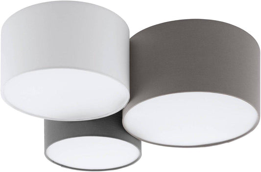 Deckenleuchte PASTORE E27 3x60W anthrazit-braun/grau/weiß
