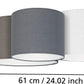 Deckenleuchte PASTORE E27 3x60W anthrazit-braun/grau/weiß
