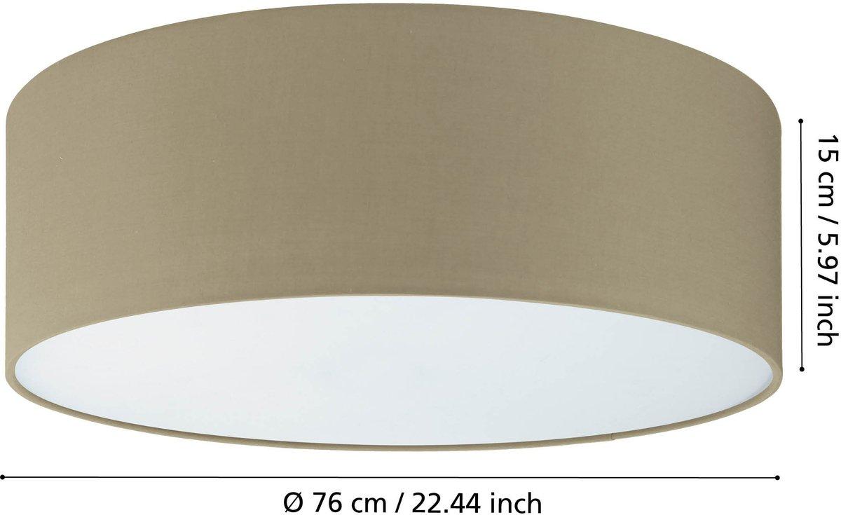 Deckenleuchte PASTERI E27 5x25W Ø760 taupe