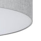 Deckenleuchte PASTERI E27 5x25W Ø760 Leinen grau