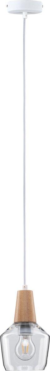 Neordic Ylvie Pendelleuchte max1x20W E27 Klar Holz Glas Holz