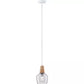 Neordic Ylvie Pendelleuchte max1x20W E27 Klar Holz Glas Holz