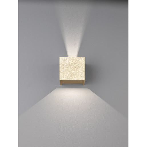 Wall Wandleuchte blattgoldfarben LED 2x3W 3000K