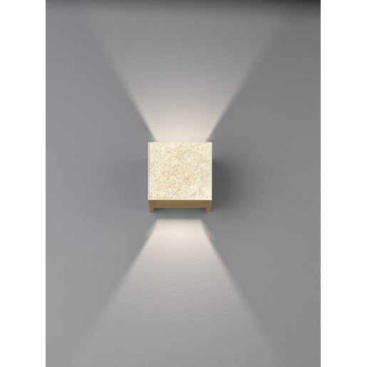 Wall Wandleuchte blattgoldfarben LED 2x3W 3000K