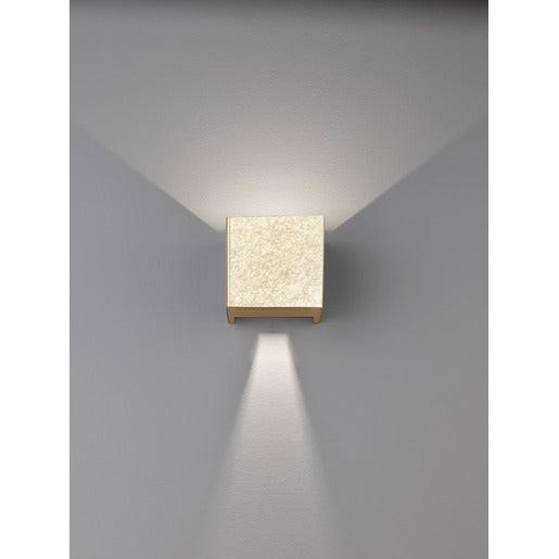 Wall Wandleuchte blattgoldfarben LED 2x3W 3000K