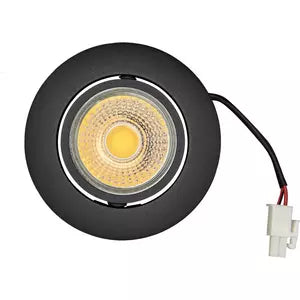Einbauspot LED Flat schwarz-matt 8W 930 38° dimmbar