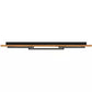 BOYAL Deckenleuchte LED 3x12W schwarz/Holz rustikal