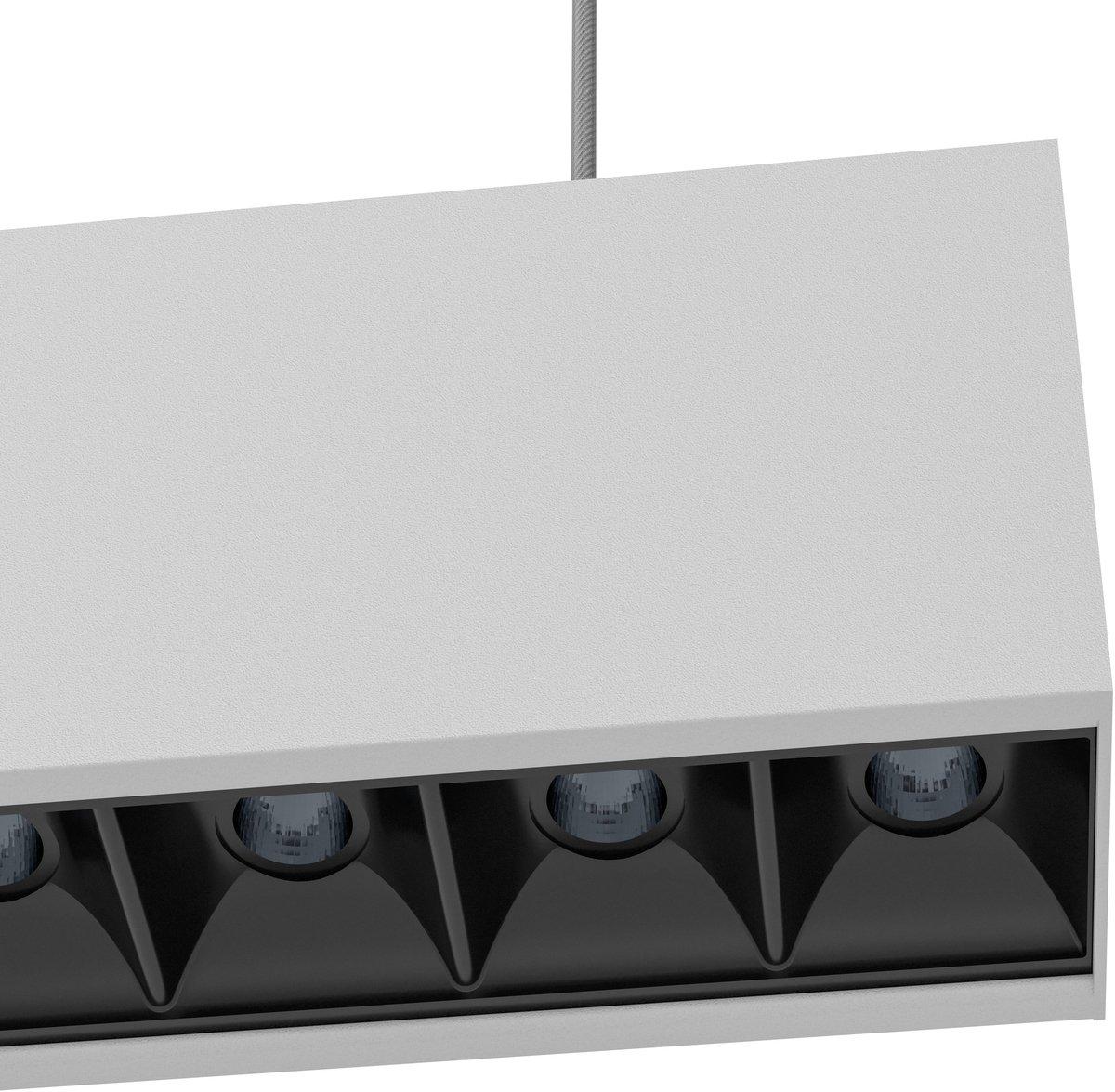 TERMINI Hängeleuchte schwarz L1590mm dimmbar 30,5W+15,5W LED 4200+1700lm 3000K