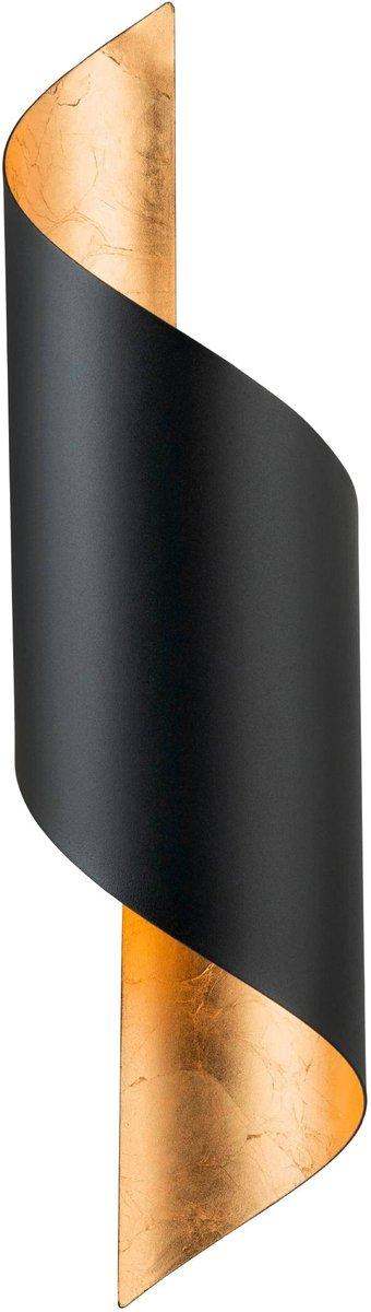 JABALOYAS Wandleuchte schwarz/gold 1x40W E27