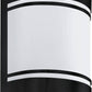 CERNO Wandleuchte E27 1x40W Stahl / Glas schwarz IP44