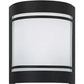CERNO Wandleuchte E27 1x40W Stahl / Glas schwarz IP44