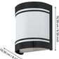 CERNO Wandleuchte E27 1x40W Stahl / Glas schwarz IP44