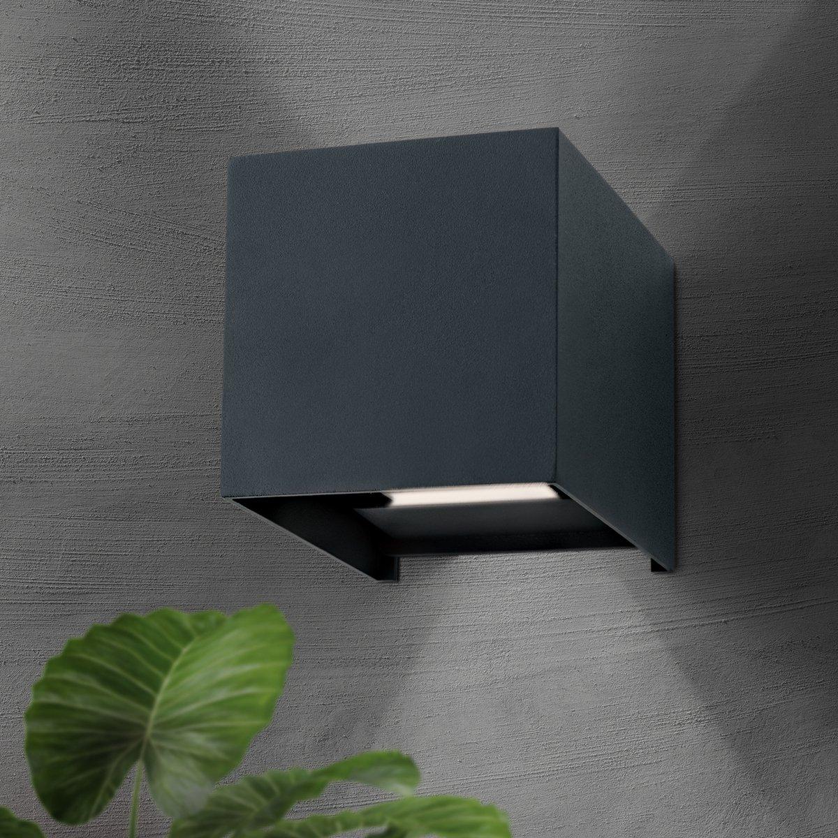 CUBE Außenleuchte 11-1192 anthrazit LED 2x3W 400lm 3000K IP54