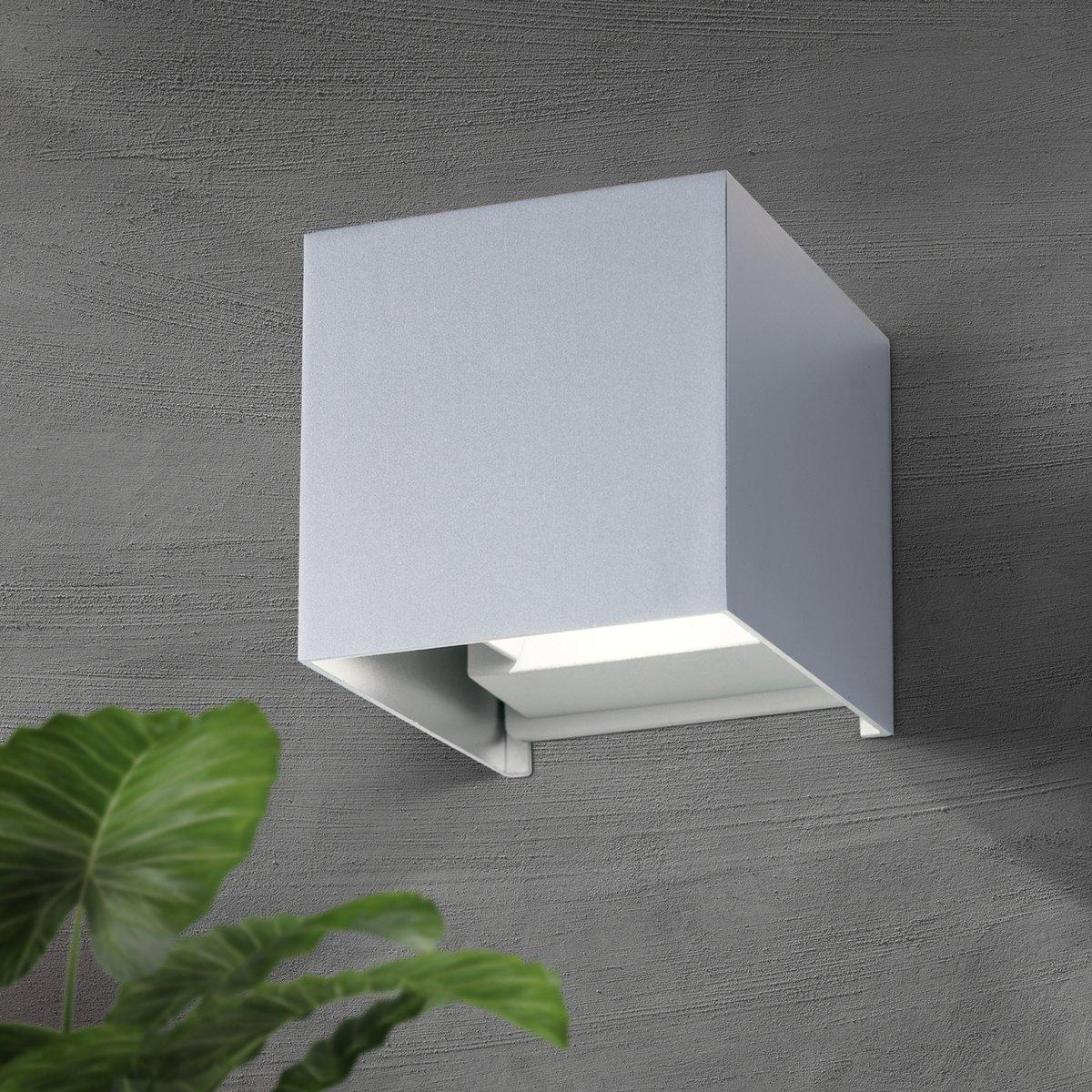 CUBE Außenleuchte 11-1192 Alu LED 2x3W 400lm 3000K IP54