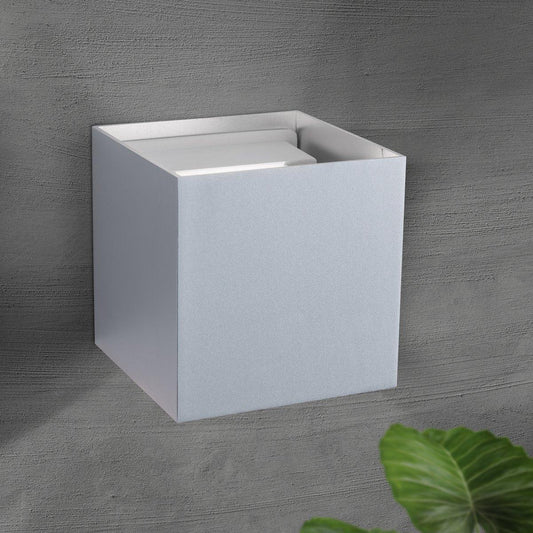 CUBE Außenleuchte 11-1192 Alu LED 2x3W 400lm 3000K IP54