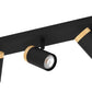 CARTAGENA Strahlerbalken schwarz/Holz GU10-LED 5X4,5W inkl. LM
