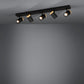CARTAGENA Strahlerbalken schwarz/Holz GU10-LED 5X4,5W inkl. LM