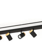 CARTAGENA Strahlerbalken schwarz/Holz GU10-LED 5X4,5W inkl. LM