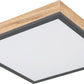 DORO Deckenleuchte alu/graphit Acryl opal LED 12W 3000K 30x30cm