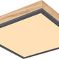 DORO Deckenleuchte alu/graphit Acryl opal LED 12W 3000K 30x30cm