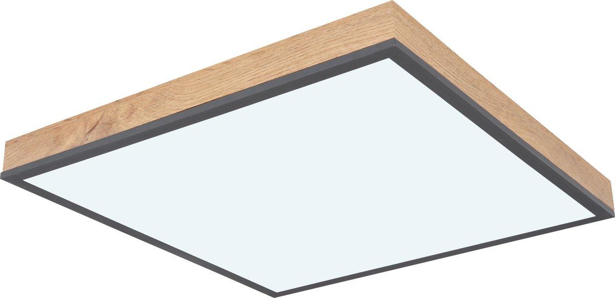 DORO Deckenleuchte alu/graphit Acryl opal LED 12W CCT 45x45cm
