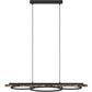 BOYAL Hängeleuchte LED schwarz/Holz rustikal 12W/12W/16W