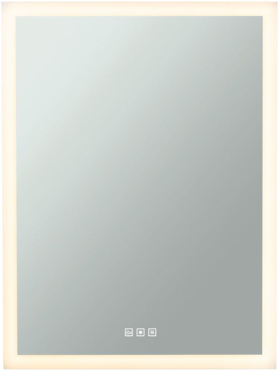 Decken/Wandleuchte HomeSpa Mirra eckig IP44 LED WhiteSwitch 22W 600x800 Spiegel