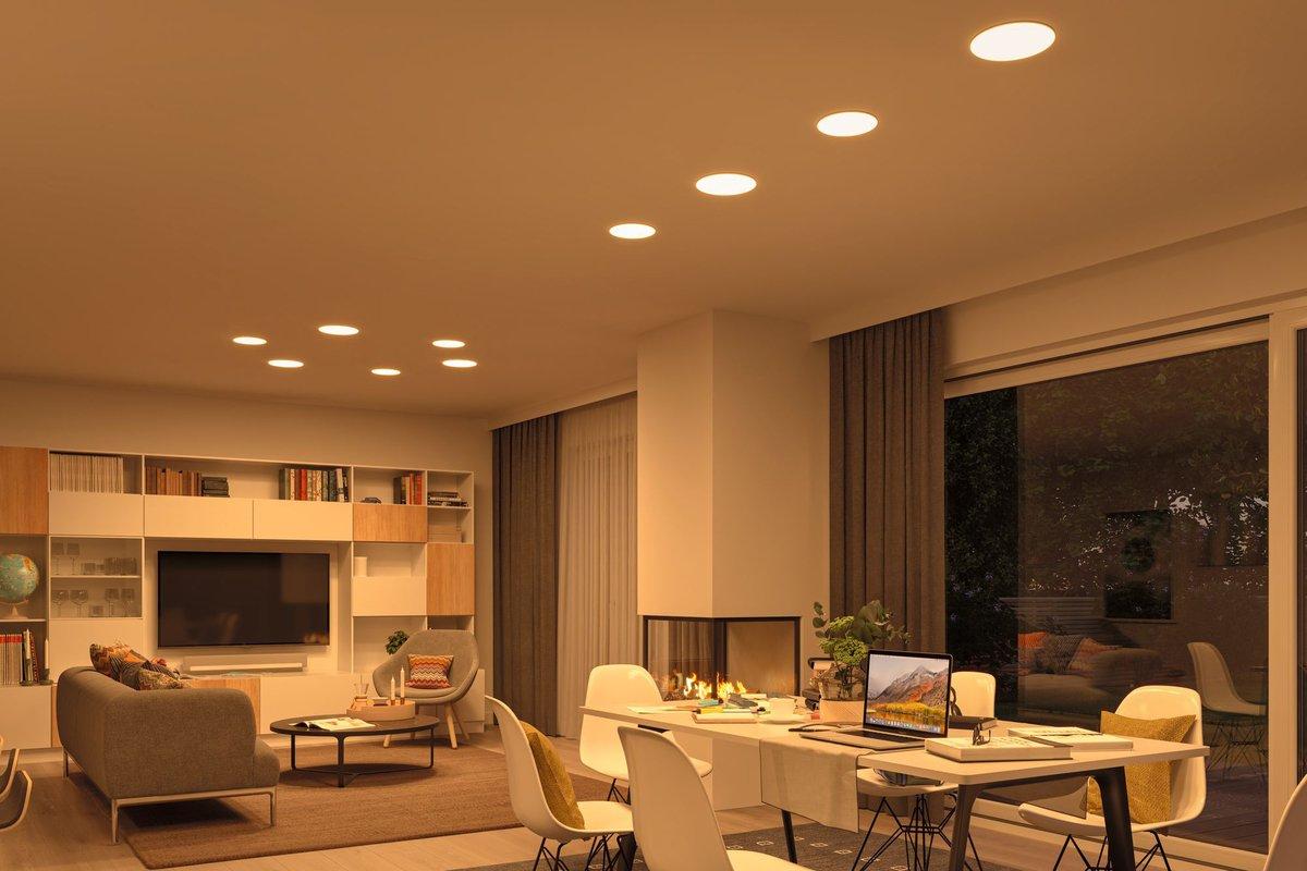 Paneleinbauleuchte LED VELUNA VariFit IP44 8,5W 3000K 125mm