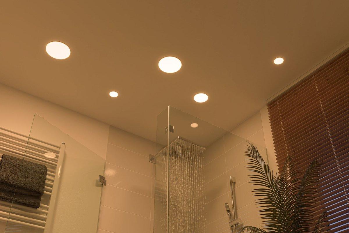 Paneleinbauleuchte LED VELUNA VariFit IP44 8,5W 3000K 125mm