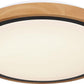 BRUNO Deckenleuchte schwarz Holz Acryl 3000-4500-6000K LED 12W CCT