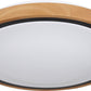 BRUNO Deckenleuchte schwarz Holz Acryl 3000-4500-6000K LED 12W CCT
