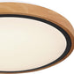 BRUNO Deckenleuchte schwarz Holz Acryl 3000-4500-6000K LED 12W CCT