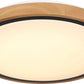 BRUNO Deckenleuchte schwarz Holz Acryl 3000-4500-6000K LED 12W CCT