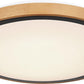 BRUNO Deckenleuchte schwarz Holz Acryl 3000-4500-6000K LED 24W CCT