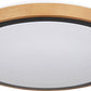 BRUNO Deckenleuchte schwarz Holz Acryl 3000-4500-6000K LED 24W CCT