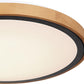 BRUNO Deckenleuchte schwarz Holz Acryl 3000-4500-6000K LED 24W CCT