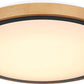 BRUNO Deckenleuchte schwarz Holz Acryl 3000-4500-6000K LED 24W CCT