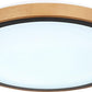 BRUNO Deckenleuchte schwarz Holz Acryl 3000-4500-6000K LED 24W CCT