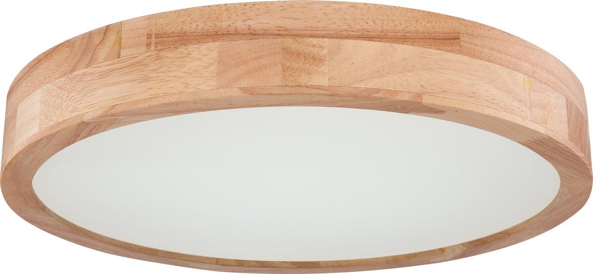 RAINER Deckenleuchte Holz dimmbar Fernbedienung LED 24W 1350lm CCT 3.000-6.000