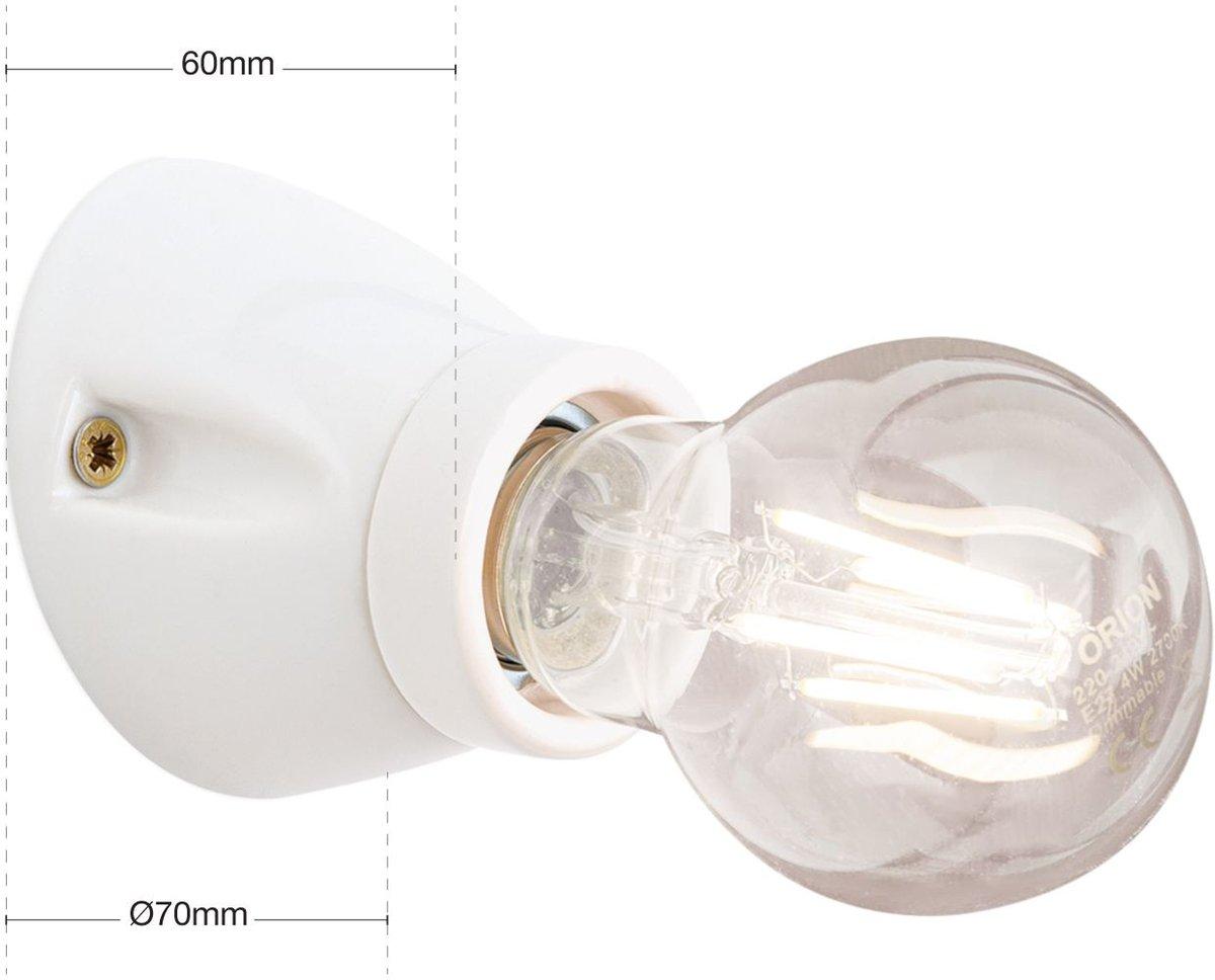 Frost Wandleuchte 2-1367 weiß Keramik 1xE27 max.60W Ø7cm H6cm