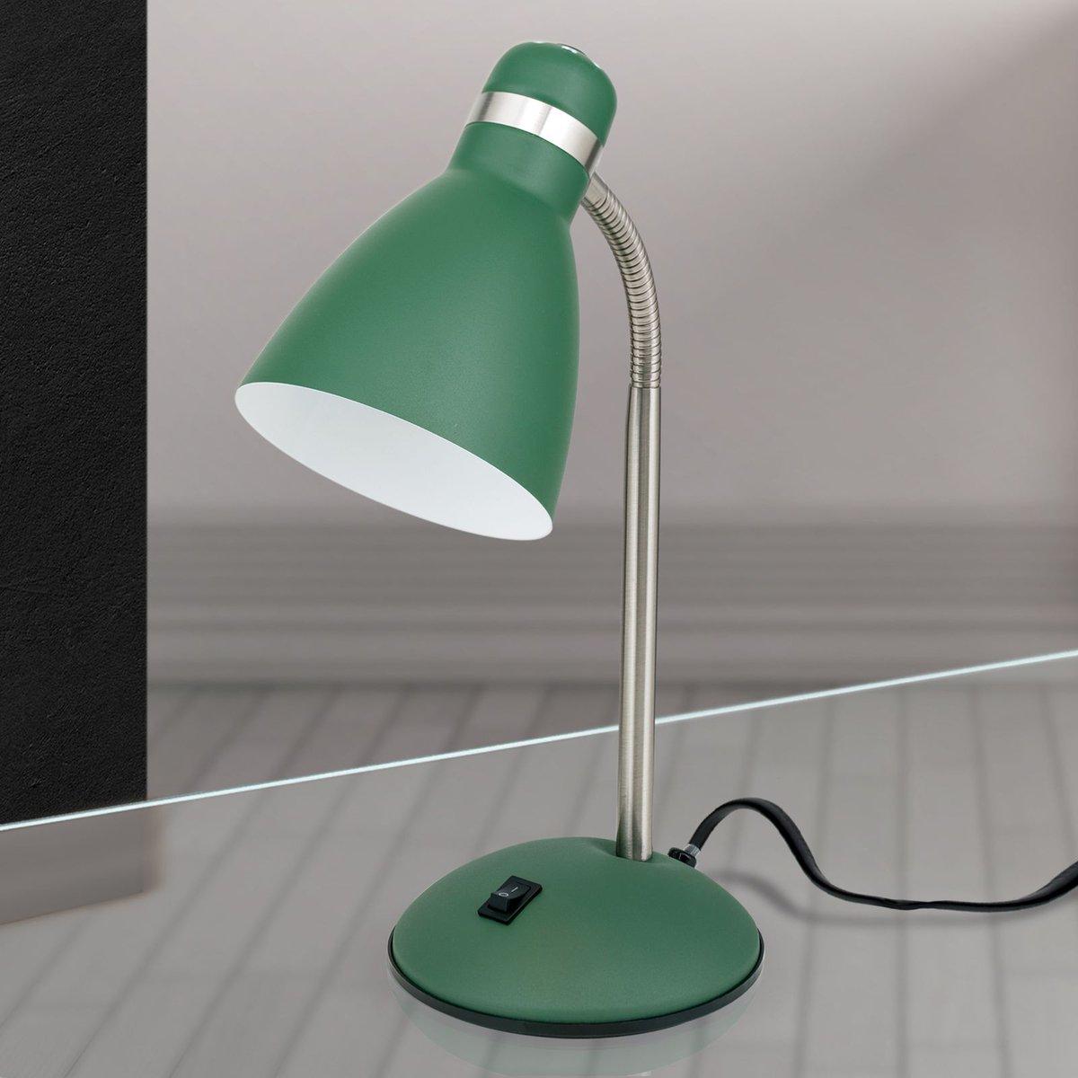 School Tischlampe 4-1187 grün 1xE27 max. 40W H33cm 22,5x14,5cm mit flexiblem Arm