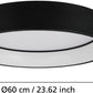 Marghera Z CONNECT LED ZigBee RGB/CCT Deckenleuchte schwarz/weiß