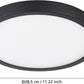LED Anbau Deckenleuchte ARGOLIS 2 Ø285 mm schwarz