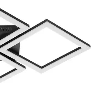PARANDAY Z CONNECT LED ZigBee CCT Deckenleuchte 470X430mm schwarz/weiß