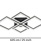 PARANDAY Z CONNECT LED ZigBee CCT Deckenleuchte 470X430mm schwarz/weiß
