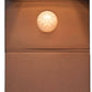 Außen-Solar Wandleuchte BARACCONI LED 18x0,2W 300lm IP44 mit Sensor schwarz